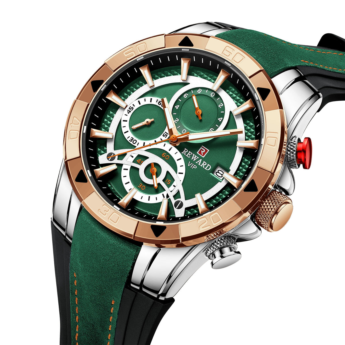 Men'S Watch Calendar Watch Tape Quartz Watch Six-Pin Watch Business Men'S Watch