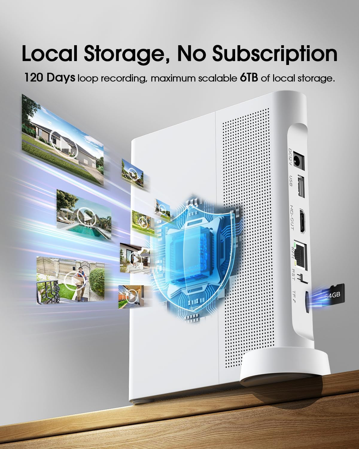 Solar Security Camera Wireless Outdoor, 2K Ultra Clear Home Security Camera System, No Subscription, Smart Human Detection, Easy Installation, 5Ghz & 2.4Ghz Wifi
