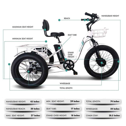 Emojo Caddy Pro Electric Trike - Experience Ultimate Freedom and Adventure