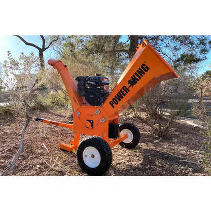5 In. 14 HP Kohler Engine Gas Powered Commercial Chipper Shredder Kit, Electric Start, Hour Meter, Wheel Base Extension