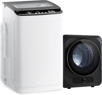 Portable Washer and Dryer Combo Set, 28 Lbs Fully Automatic Washing Machine, 1.5 Cuft Portable Dryers, Compact Washer and Dryer for Apartment, RV, Dorm