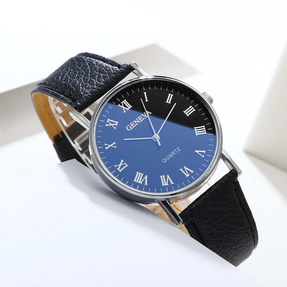 Ausyst Men'S Watch Fashion Luxury Faux Leather Mens Quartz Analog Watches Gift for Men 50% off Clearance