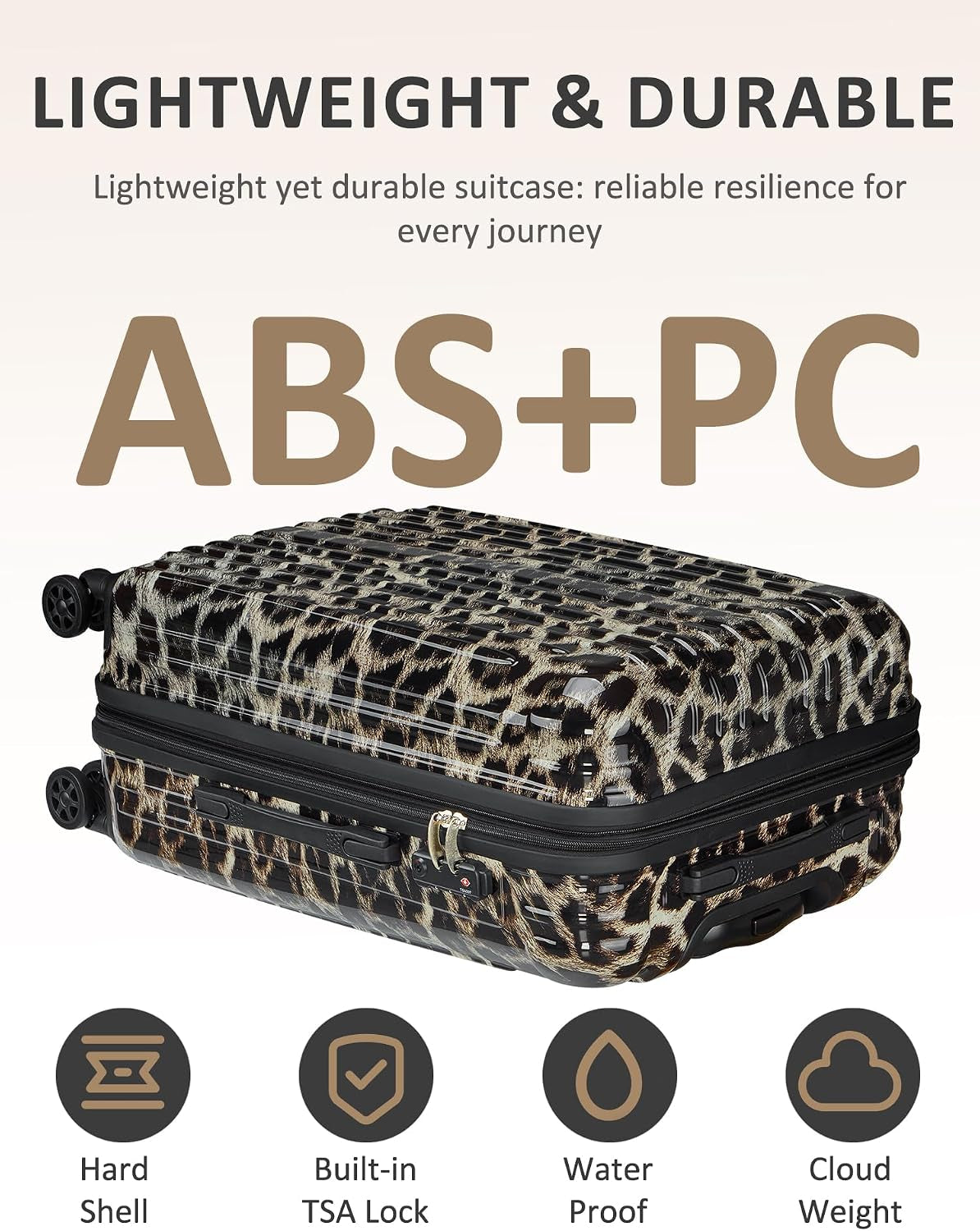 Expandable Checked Luggage Suitcase with Wheels
