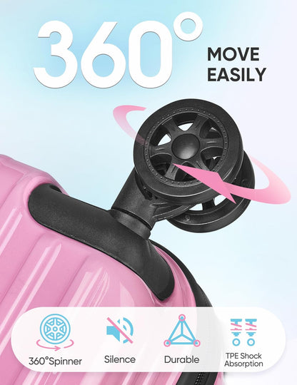 Expandable Carry on Luggage Suitcase with Wheels