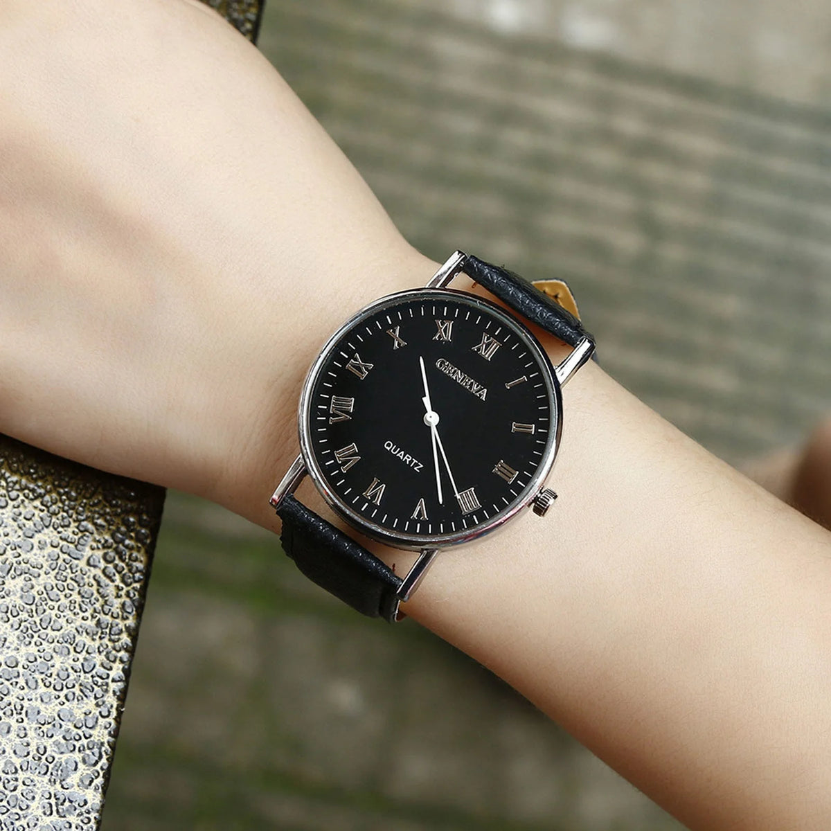 Ausyst Men'S Watch Fashion Luxury Faux Leather Mens Quartz Analog Watches Gift for Men 50% off Clearance