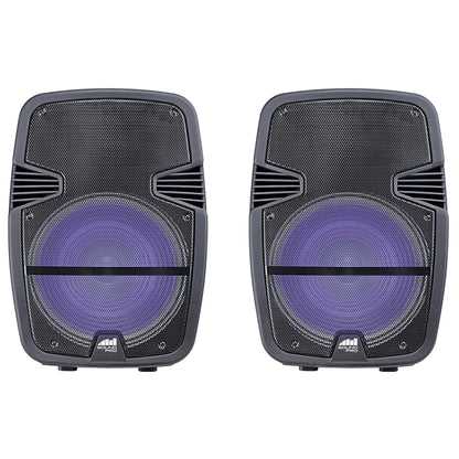 Naxa Dual 15" Bluetooth TWS Party Speakers - Refurbished